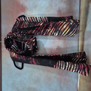 Caroline Rose Long Scarf Wrap Shawl, Colorful Animal Print Pattern